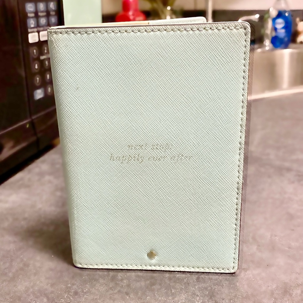 Kate Spade Light Blue Passport Case